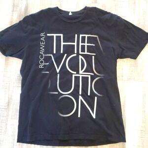 Rocawear T-Shirt Mens Evolution Graphic XL Streetwear Black Vintage Jay Z Y2K
